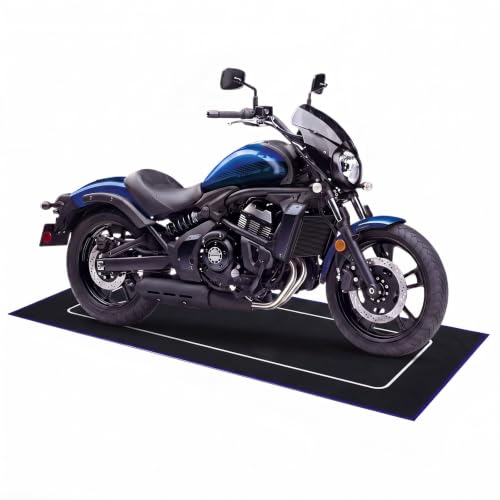 Drydiet Motorcycle Mat Garage Floor Rug Washable Parking Mats for Garage Floors Non Slip Oil Absorbent Pad Rubber Backing Layer Protects Floor(Basic Style,78 x 31 Inch) - size: 78 X 31 Inch, style: Basic Style