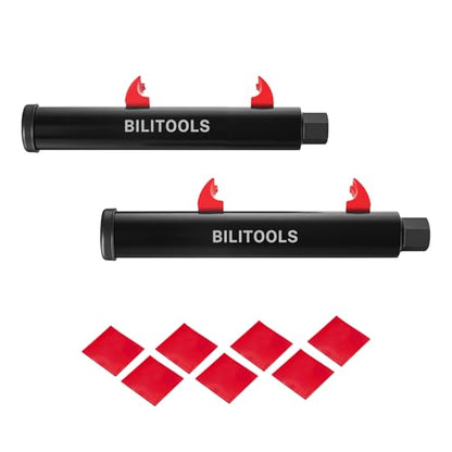 BILITOOLS Motorcycle Shock Spring Compressor Set, Pair for Rear Coil & ATV | Heavy-Duty Pair with 17mm Wrench & 7 Spring Protectors for Safe, Balanced Coil Spring Removal and Installation on Motorcycles