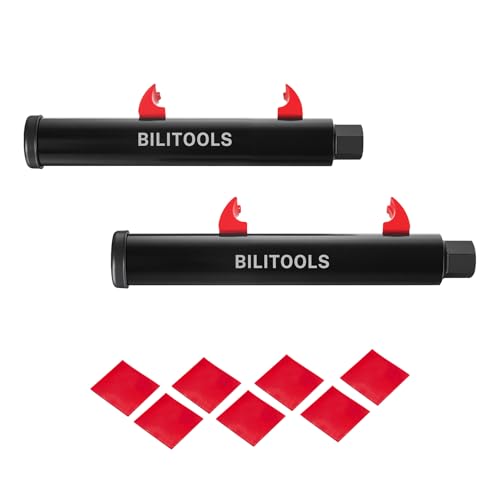 BILITOOLS Motorcycle Shock Spring Compressor Set, Pair for Rear Coil & ATV | Heavy-Duty Pair with 17mm Wrench & 7 Spring Protectors for Safe, Balanced Coil Spring Removal and Installation on Motorcycles