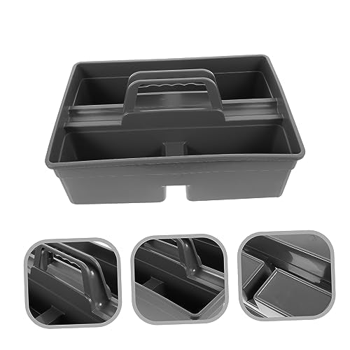 Uonlytech Portable Hand-held Cleaning Tool Organizer for Home Sturdy Storage Box with Handle for Cleaning Supplies and Car Repair Tools for Kitchen Bathroom and Pantry Organization