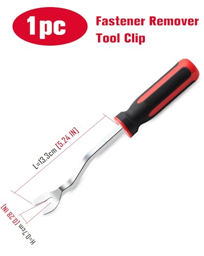 ROTATION Auto Trim Panel Car Door Upholstery Removal Tool | Flat U Tip - color: Red-U tip