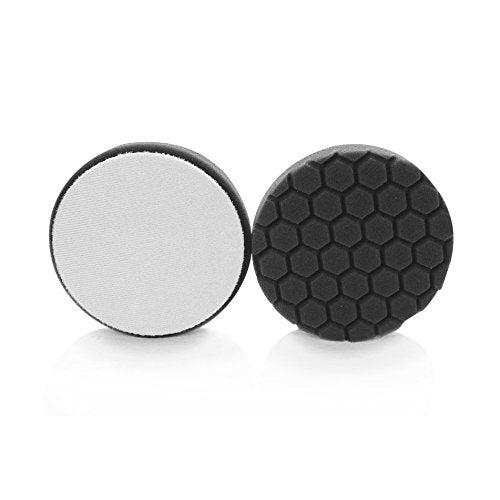Chemical Guys Hex-Logic Black Finishing Pad, Car Polishing Pads, 5.5 Inch | Glazing pad for wax application and final polish, 5 inch backing plates, softest cut level, haze-free results - size: 5.5 Inch Pad (1 Pack), style: Finishing Pad