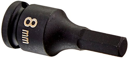 Grey Pneumatic (1908M) 3/8" Drive x 8mm Hex Driver Socket - style: 8mm Hex Driver