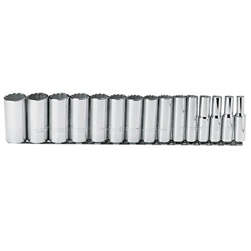 Proto Socket Set, SAE, 1/2 in. Dr, 15 pc (J54107)