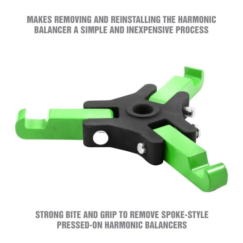 OEMTOOLS Harmonic Balancer Puller Kit, Adjustable 3-Jaw Puller Design | Spring-loaded Jaws, Comes in Storage Case, Removes Damper Pulleys in Tight Engine Compartments - style: Adjustable 3-Jaw Puller