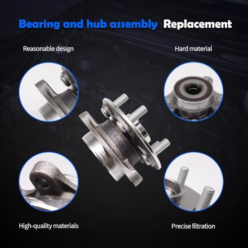 2 x Front Wheel Bearing and Hub Assembly Compatible with Toyota Corolla 2019-2024, Prius 2016-2022, Prius AWD-e 2019-2022, Prius Prime 2017-2022