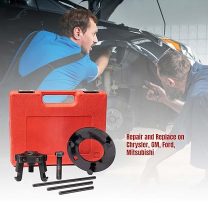 PMD Products 3 ARM Harmonic Balancer Puller and Installer Kit - Professional Automotive Repair Tool Set for Chrysler, GM, Ford, Mitsubishi - Heavy-Duty Durability, Versatile Application
