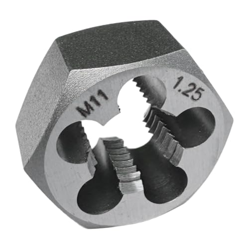 M11x1.25 Metric Hex Rethreading Die Alloy Steel Right Hand Die for Thread Repair and Maintenance - size: M11x1.25
