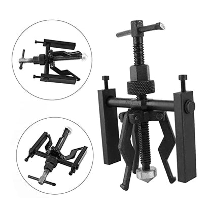 3-Jaw Inner Bearing Puller, Heavy-Duty Internal Gear Extractor Tool Set for Removing Sleeve Bearings, Bushings, Bearings on Motorcycle, Car, and Auto Repair