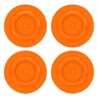 Diydeg RV Leveling Block, 4Pcs Red Round Jack Feet 20cm Heavy Duty Car Leveling Pad Set Car Jack Feet Kit for Travel Trailer