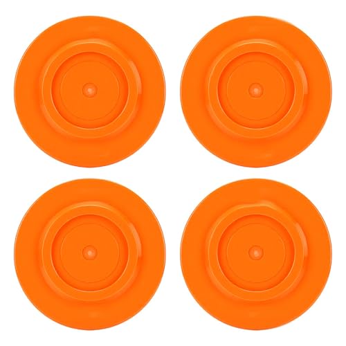 Diydeg RV Leveling Block, 4Pcs Red Round Jack Feet 20cm Heavy Duty Car Leveling Pad Set Car Jack Feet Kit for Travel Trailer
