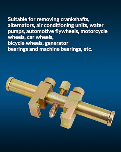 DPTOOL Harmonic Balancer Puller Set Crankshaft Pulley Removal Tool | Universal Ribbed Auxiliary Drive Belt Pulley Puller Remover Tool for A/C Unit Water Pumps,Crankshafts and Alternators Pulleys