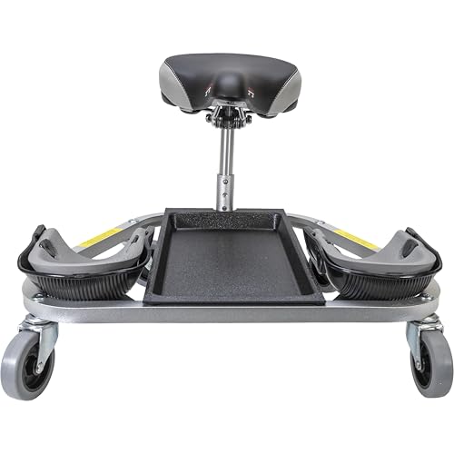 RACATAC Kneeling Sitting Creeper, 2 Inch Casters, Knee Pads, Adjustable Seat, Assembled in USA, 01RAC - size: 2 Inch, style: Standard