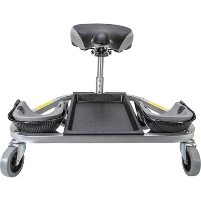 RACATAC Kneeling Sitting Creeper, 2 Inch Casters, Knee Pads, Adjustable Seat, Assembled in USA, 01RAC - size: 2 Inch, style: Standard