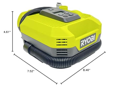 Ryobi 18V ONE+ DUAL FUNCTION DIGITAL Inflator/Deflator, PCL031B | Battery and Charger Sold Separately
