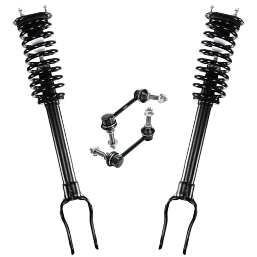 Detroit Axle - RWD Front Struts Sway Bars for Jeep 2011-2015 Grand Cherokee [3.6L], 2012 2013 2014 Struts with Coil Spring Assembly Sway Bar End Links Replacement Suspension Kit - size: 4QS50689/ sway kit