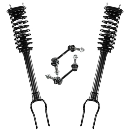 Detroit Axle - RWD Front Struts Sway Bars for Jeep 2011-2015 Grand Cherokee [3.6L], 2012 2013 2014 Struts with Coil Spring Assembly Sway Bar End Links Replacement Suspension Kit - size: 4QS50689/ sway kit