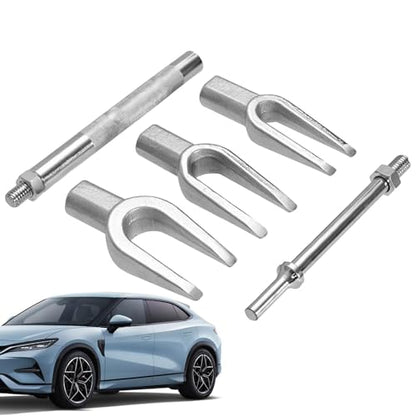 Ball Joint Separator - Car Ball Head Puller, Tie Rod End Removal Tool | 5 Piece Ball Head Puller Set with Fork Pry Tool, Ball Joint Removal Kit, Car Repair Tool with Case
