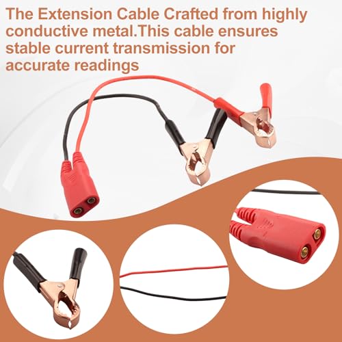 PPTK0025 Battery Clamps Cable Clip Set for Power Probe 3/3S/3Ez Models | Alligator Clip Lead Set PPTK0025 Power Circuit Probe Tool Accessories for Automotive Electrical Testing