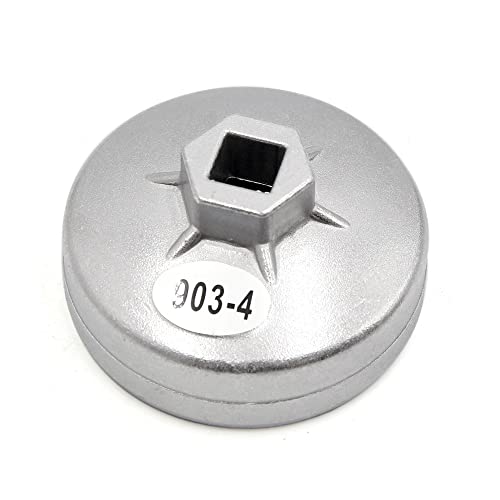 uxcell 73mm Inner Dia 14 Flute Oil Filter Cap Wrench Socket Removal Tool for Auto Car