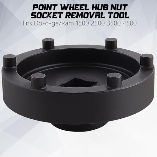 Heavy-Duty 6-Point Rear Axle Wheel Hub Bearing Retaining Nut Socket for Dodge Ram 1500-5500 | Replaces OEM 8954A, 8954, 5045, Compatible with 10.5" & 11.5" Axles