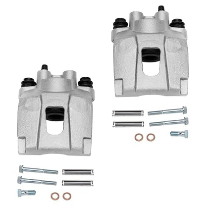 Detroit Axle - Rear Steering Knuckles Wheel Hub Bearings Brake Calipers Replacement for 2006-2010 Ford Explorer Mercury Mountaineer - 4pc Set - size: 4BU48580/Kit