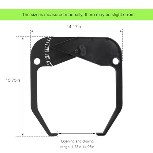 Car Tire Caliper, Tire Balancer Caliper Rim Width Measuring Tool, Portable Wheel Balancer Tire Scale Measurement Caliper, Accurate Wheel Tire Balancer Rim Tire Scale Tool