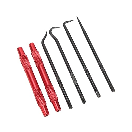 2 Sets O Ring Pick, Carbon Puller Tool with Removable Hook Head for Cars, Efficient Fast Oil Seal Removal
