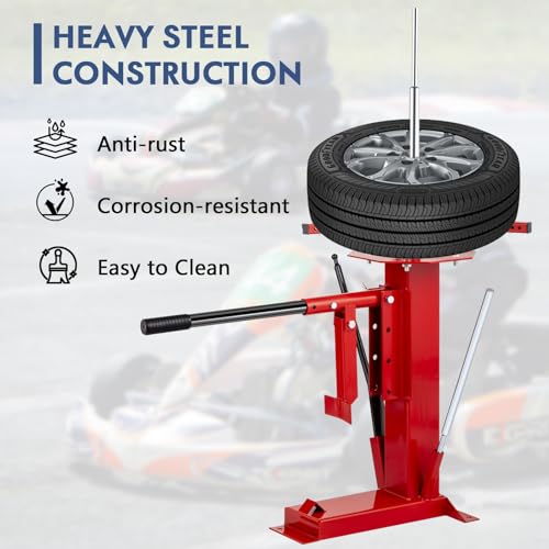 Manual Tire Changer with Bead Breaker, Fits 4"-16.5" Tires | Heavy-Duty Portable Tire Changer, No Power Required, Ideal for ATV, Lawn Equipment, Cars & Light Trucks