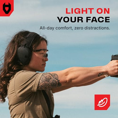 NoCry Tactical Shooting Glasses for Men and Women — Z87+ Ballistic Eyewear | Anti-Fog, Scratch Resistant, Wraparound & Ventilated, UV Protection, Adjustable Temples & Nose Pad, Gun Range Eye Protection