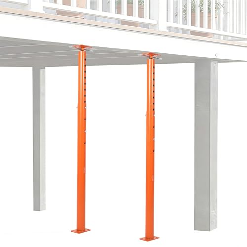 2 Pack Jack Post, House Floor Jack with 53"-93" Height Range, 18000 LBS Lifting Joist Beam Basement Jacks for Leveling, Lifting - size: 53 - 93 in