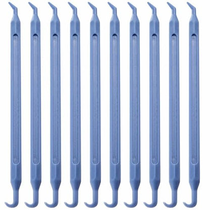 10 Pcs Non Scratch O-Ring Pick Tool Polycarbonate Double End DIY Maintenance Disassembly and Assembly Multifunctional Tool (Blue) - color: blue