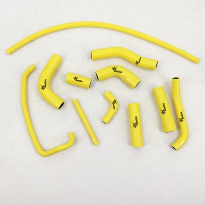 Fit 2006-2020 Yamaha YZF R6 YZFR6 2007 2008 2017 2018 Silicone Radiator Coolant Cooling Hoses Kit 3-Plyer Yellow - color: Yellow