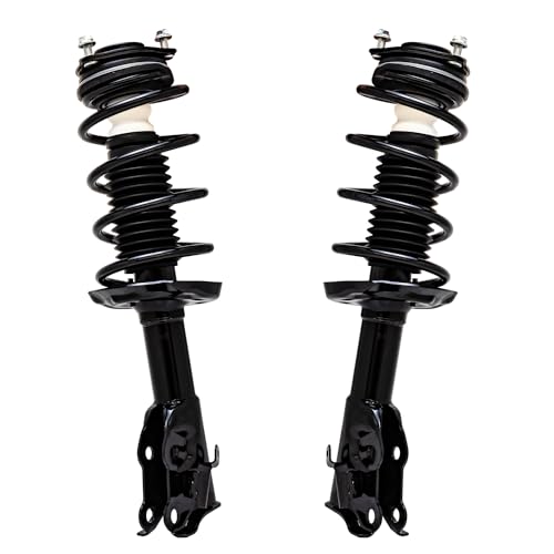 Detroit Axle - 1.8L Front Struts for 2006-2011 Honda Civic [Coupe] 2007 2008 2009 2010 Pair Complete Quick Strut w/Coil Spring Assembly Replacement Suspension Shocks - size: 11813_11814/Pair