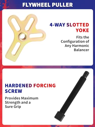 Steering Wheel Puller 13pc Flywheel Puller Crankshaft Pulley Removal Harmonic Balancer Steering Wheel Pulling Set