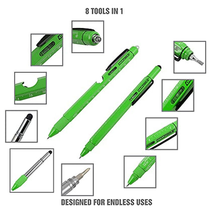 OEMTOOLS No-Spill Professional Quality Coolant Funnel Kit, Multi-Tool Pen Set 2 Piece, EDC Pen, Coolant Set Includes 5 Adapters, Extensions, and Automotive Funnel, Air Venting, Drip-Free