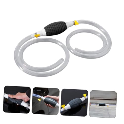 Zerodeko Portable Gas Siphon Pump Kit with Hose Manual Fuel Transfer Tool for Oil Water More Multi Functional Automotive Pump for Easy Extraction
