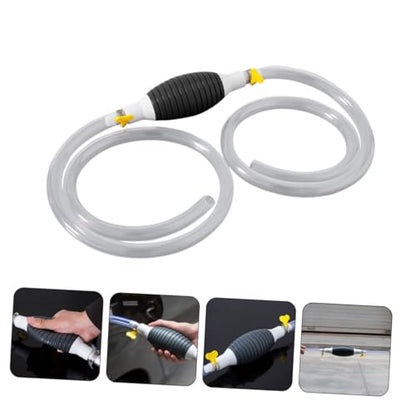Zerodeko Portable Gas Siphon Pump Kit with Hose Manual Fuel Transfer Tool for Oil Water More Multi Functional Automotive Pump for Easy Extraction