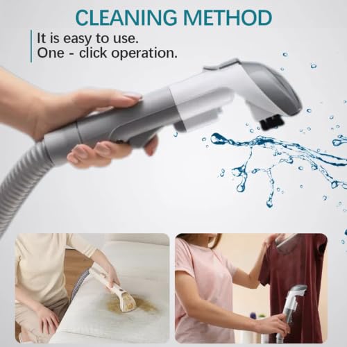 Carpet Cleaner Machine Upholstery - 450W Shampooer Couch Cleaning Portable Vacuum Rug Sofa Car Seat Fabric Mattress Pet Spot Extractor for Furniture Water Hand Held Scrubber