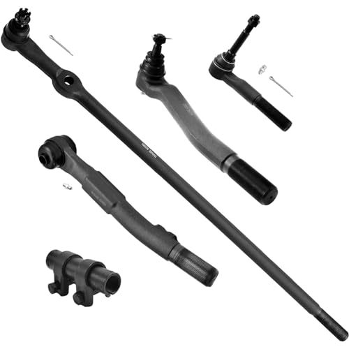 ASTARPRO 5pcs Front Suspension End Kit Outer Tie Rods Ends and Tie Rod Adjusting Sleeve and Drag Link Compatible with 2005-2010 Ford F-250 F-350 SD (Exc. Extended Axle)