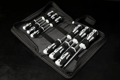 Blackout XP 12-Piece Torx Screwdriver Set Plus Zippered Carrying Bag | Precision Magnetic Screwdriver Tool Set, Black (12 Piece)
