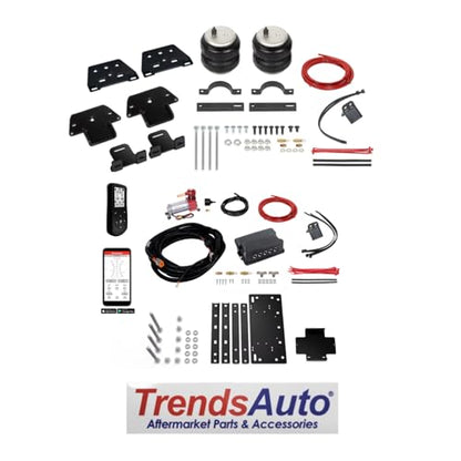 TrendsAuto Firestone Airide Rear Ride-Rite Air Spring Kit and Dual Path Standard Compressor Kit fits 2022-2026 Tundra w/o Factory Air Suspension | Includes TrendsAuto Decal - size: 2022-2026, style: Dual Path