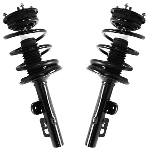 Detroit Axle - 4pc Front Struts Sway Bars for Ford 2005 2006 2007 Freestyle, 2 Struts with Coil Spring Assembly 2 Sway Bar End Links Replacement Suspension Kit - size: 4QS50680/ sway kit