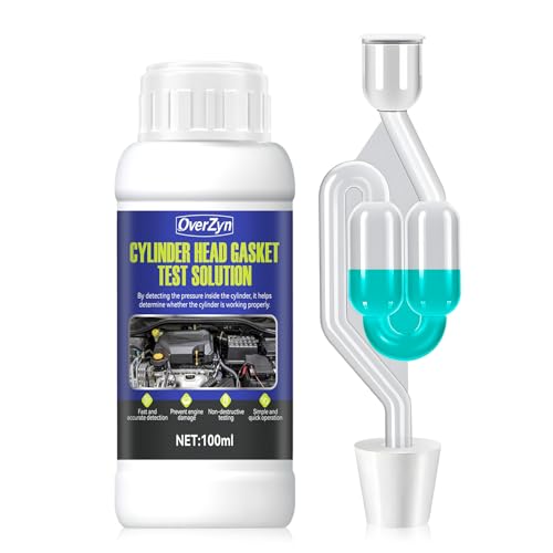 Head Gasket Tester Kit, Instant Accurate Detection, Safe on Material,3.3oz | Suitable for Cars Suvs Trucks Head Gasket Tester, High Sensitivity, Quick Detection, Prevents Engine Damage