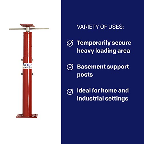 BISupply Basement Floor Jack 19” - 36” Adjustable Support Beam House Jack Post - Floor Lifting Joist Beam Brace for Cellar Ceiling 9700 lbs Max Capacity Screw Pole Jack - 3 Pack - size: 19-36 Inch (3 PACK)