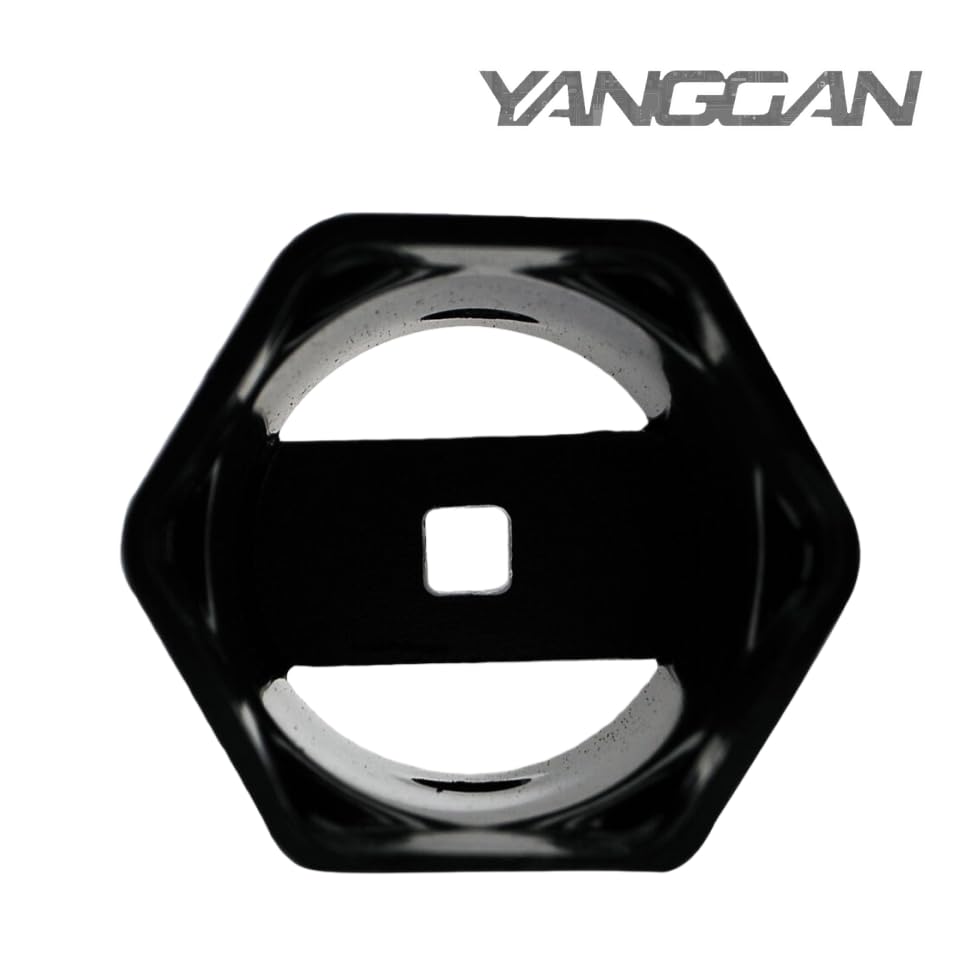 Hub Socket Nut Kit 1/2" Drive 54mm Compatible with Landcruiser Hilux 4x4 for Nissan Patrol, for Toyota FJ LN RN BJ HJ KZN165R T100 LC100 4WD 4X4 Hex Front Wheel Bearing Hub Axle Nut Socket