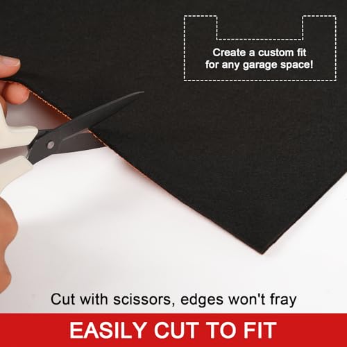 Golener Oil Spill Mat - Garage Floor Mat, Absorbent Oil Pad, Premium Maintenance Mat, Waterproof, Contain Liquid, Protect Floor from Spill & Stain, Reusable, Washable, Durable, 59”x72”, Black/Orange - size: 4'11" x 6' (Rectangular)