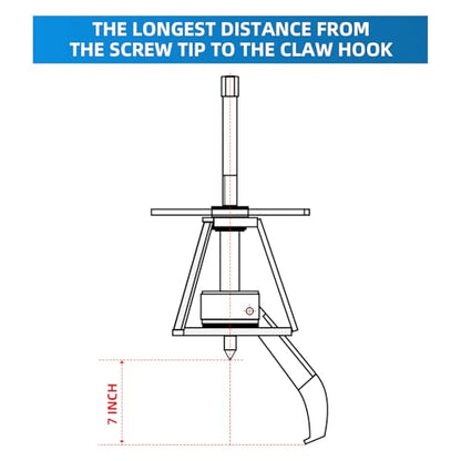 BESTOOL 3 Jaw Gear Puller,20 Ton Pulley Puller Tool, Removal Tool for Gears, Pulley, Flywheel - size: 3Jaw 20 Ton