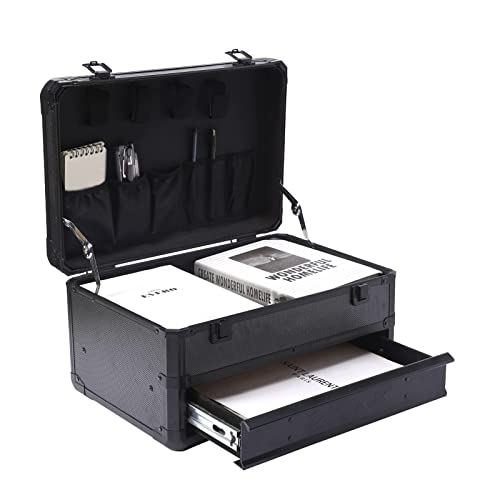 E ELIAUK Tool Box Tool Organizer Storage Cabinet Carry Case Toolbox with Drawers - color: Black