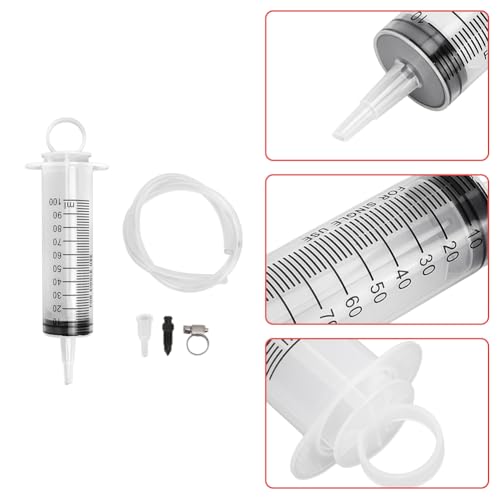 Brake Bleed Kit, Hydraulic Disc Clutch Bleeder Tool | for Motorcycle, Motorbike, Scooter and Quad Brake System Repair or Maintenance